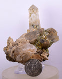 8cms CALCITE QUARTZ  CRYSTAL Mineral Specimen Collector Peru G243