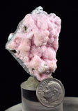 4.6cms RHODOCHROSITE ROSETTE QUARTZ  Pyrite Peru Pink Crystals Collector Mineral Specimen Huanzala Mine R548