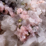 9.2cms RHODOCHROSITE ROSETTE PYRITE  Quartz Peru Pink Red Crystals Natural Mineral Specimen R546
