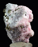 4.6cms RHODOCHROSITE ROSETTE QUARTZ  Pyrite Peru Pink Crystals Collector Mineral Specimen Huanzala Mine R548