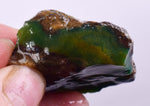 37gr GEM SILICA CHRYSOCOLLA Emeraldine Lily Mine Peru Scenic Quartz Malachite Chalcedony Emerald Jade Color S93