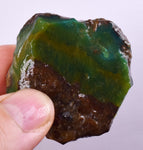 37gr GEM SILICA CHRYSOCOLLA Emeraldine Lily Mine Peru Scenic Quartz Malachite Chalcedony Emerald Jade Color S93