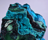 11cms BLUE MALACHITE BOTRYOIDAL Peru Crystals Grape Spheres Rosette Translucent New Find Stalactite Minerals Specimensn U538