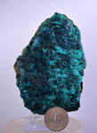 10cms BLUE MALACHITE BOTRYOIDAL Peru Crystals Grape Spheres Rosette Translucent New Find Stalactite Minerals Specimensn U539