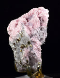 7cms RHODOCHROSITE ROSETTE QUARTZ Fluorite Pyrite Peru Pink Crystals Collector Mineral Specimen Huanzala Mine R555