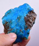 700cts Gem SILICA CHRYSOCOLLA CHALCEDONY Lily Mine Peru Royal Blue Color S97