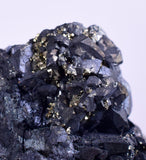 5cm GEM ENARGITE PYRITE Crystals Peru Shiny Mineral Specimen Collector H291