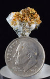 1.3cms NATIVE GOLD QUARTZ of the Incas Thumbnail Aesthetic Wire Gem Crystal Quartz Peru Rare Mineral Specimen L206