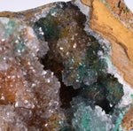 8.4cms GEM SILICA CHRYSOCOLLA Druzy Quartz Stalactites Lily Mine Peru Calcite Geodes Mineral Specimen D248