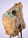 8.4cms GEM SILICA CHRYSOCOLLA Druzy Quartz Stalactites Lily Mine Peru Calcite Geodes Mineral Specimen D248