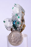 3.9cms CHRYSOCOLLA Druzy Quartz Stalactites Lily Mine Peru Calcite Geodes Mineral Specimen D251