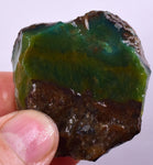 37gr GEM SILICA CHRYSOCOLLA Emeraldine Lily Mine Peru Scenic Quartz Malachite Chalcedony Emerald Jade Color S93