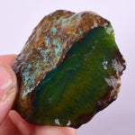 37gr GEM SILICA CHRYSOCOLLA Emeraldine Lily Mine Peru Scenic Quartz Malachite Chalcedony Emerald Jade Color S93