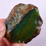 37gr GEM SILICA CHRYSOCOLLA Emeraldine Lily Mine Peru Scenic Quartz Malachite Chalcedony Emerald Jade Color S93