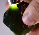 37gr GEM SILICA CHRYSOCOLLA Emeraldine Lily Mine Peru Scenic Quartz Malachite Chalcedony Emerald Jade Color S93
