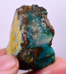22gr GEM SILICA CHRYSOCOLLA Emeraldine Lily Mine Peru Scenic Quartz Malachite Chalcedony Emerald Jade Color S94