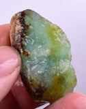 19gr GEM SILICA CHRYSOCOLLA Emeraldine Lily Mine Peru Scenic Quartz Malachite Chalcedony Emerald Jade Color S95
