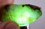 19gr GEM SILICA CHRYSOCOLLA Emeraldine Lily Mine Peru Scenic Quartz Malachite Chalcedony Emerald Jade Color S95