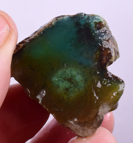 20gr GEM SILICA CHRYSOCOLLA Emeraldine Lily Mine Peru Scenic Quartz Malachite Chalcedony Emerald Jade Color S96