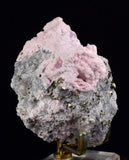 7cms RHODOCHROSITE ROSETTE QUARTZ Fluorite Pyrite Peru Pink Crystals Collector Mineral Specimen Huanzala Mine R555