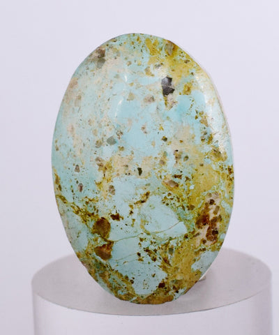 2.7cms GEM NATURAL TURQUOISE Scenic Cabochon Rare Peru Pendant Jewelry B08