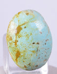 1.7cms GEM NATURAL TURQUOISE Scenic Cabochon Rare Peru Pendant Jewelry B09