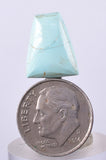 2.1cms GEM NATURAL TURQUOISE Scenic Cabochon Rare Peru Pendant Jewelry B10
