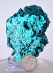 6.7cms BLUE MALACHITE BOTRYOIDA Peru Crystals Grape Spheres Rosette Translucent New Find Stalactite Minerals Specimensn U549