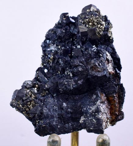 5cm GEM ENARGITE PYRITE Crystals Peru Shiny Mineral Specimen Collector H291