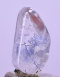4.5Carats BLUE DUMORTIERITE in QUARTZ  Gem Polished Acicular Pendant Cabochon Mineral Specimen U546