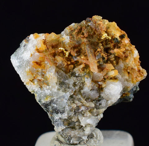1.3cms NATIVE GOLD QUARTZ of the Incas Thumbnail Aesthetic Wire Gem Crystal Quartz Peru Rare Mineral Specimen L206