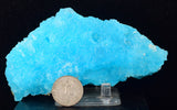 12.5cms NATURAL BLUE SALAMMONIAC Lecontite Botryoidal Crystals Chile Turquoise Color Rare Aesthetic Mineral Specimen U554