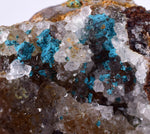 5.1cms GEM SILICA CHRYSOCOLLA Druzy Quartz Stalactites Lily Mine Peru Calcite Geodes Mineral Specimen D247