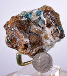 5.1cms GEM SILICA CHRYSOCOLLA Druzy Quartz Stalactites Lily Mine Peru Calcite Geodes Mineral Specimen D247