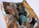 8.4cms GEM SILICA CHRYSOCOLLA Druzy Quartz Stalactites Lily Mine Peru Calcite Geodes Mineral Specimen D248