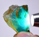 27grs BLUE OPAL ROUGH Peru Rough Scenic Quality Translucent Jewelry O718