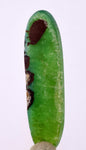 29.5cts GEM SILICA CHRYSOCOLLA Emeraldine Lily Mine Peru Cabochon Scenic Quartz Malachite Chalcedony Emerald Jade Color B12