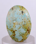 2.7cms GEM NATURAL TURQUOISE Scenic Cabochon Rare Peru Pendant Jewelry B08