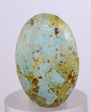 2.7cms GEM NATURAL TURQUOISE Scenic Cabochon Rare Peru Pendant Jewelry B08
