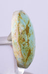 1.7cms GEM NATURAL TURQUOISE Scenic Cabochon Rare Peru Pendant Jewelry B09