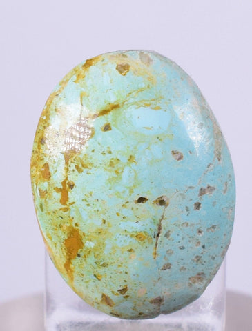 1.7cms GEM NATURAL TURQUOISE Scenic Cabochon Rare Peru Pendant Jewelry B09