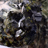 3.3cms ACTINOLITE EPIDOTE CRYSTALS Peru Natural Brilliant Cluster Mineral Specimen Collectors C955