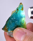 27grs BLUE OPAL ROUGH Peru Rough Scenic Quality Translucent Jewelry O718