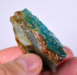 27grs BLUE OPAL ROUGH Peru Rough Scenic Quality Translucent Jewelry O718