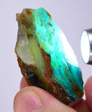 27grs BLUE OPAL ROUGH Peru Rough Scenic Quality Translucent Jewelry O718