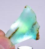 8.6grs BLUE OPAL ROUGH Peru Rough Scenic Quality Translucent Jewelry O719