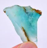8.6grs BLUE OPAL ROUGH Peru Rough Scenic Quality Translucent Jewelry O719
