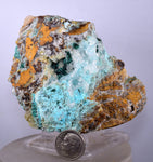 8.4cms GEM SILICA CHRYSOCOLLA Atacamite Druzy Quartz Stalactites Lily Mine Peru Calcite Geodes Mineral Specimen D253
