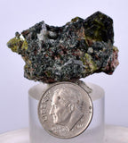 3.5cms ACTINOLITE EPIDOTE CRYSTALS Peru Natural Brilliant Cluster Mineral Specimen Collectors C957