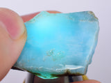13grams LARIMAR PECTOLITE SLAB Scenic Quality Light Blue White Jewelry C959